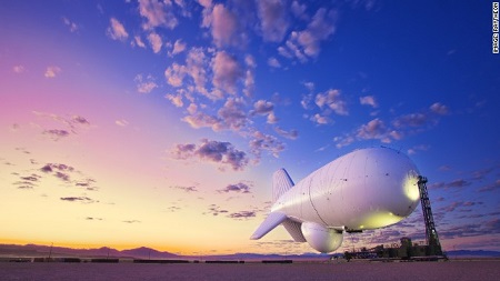 Other new-look airships in development include Raytheon's JLENS aerostat, designed to carry out surveillance missions, hovering high in the air 24 hours a day, seven days a week for 30 days at a time.