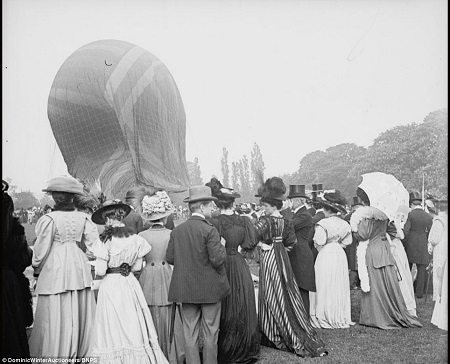 A balloon during inflation