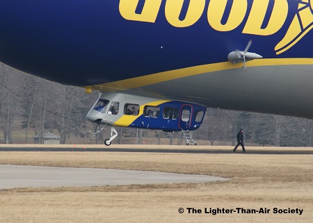 Control car of the LZ-N07-101, Goodyear’s new airship. Photo: The Lighter-Than-Air Society