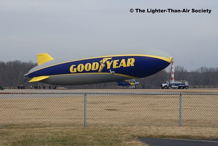 Starboard view of the Goodyear Blimp-NT. Photo: The Lighter-Than-Air Society