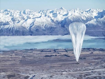 A Wi-Fi balloon on the ground during testing in Tekapo, New Zealand. Photo source: AP