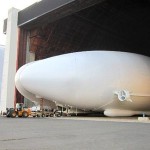 01 Airlander 10 taxiing out of hangar