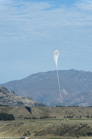 A NASA Super Pressure Balloon in the final moments leading up to launch from Wanaka, New Zealand, March 26. Image Credit: NASA/Balloon Program Office