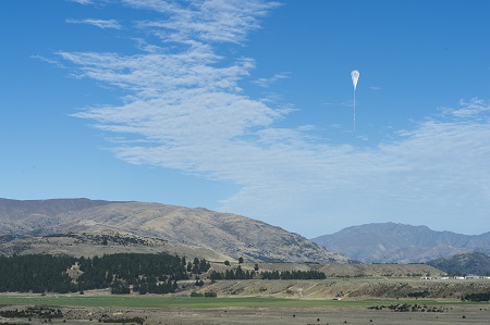 A NASA super pressure balloon takes to the skies on a potentially record-breaking, around-the-world flight, from Wanaka, New Zealand. Image Credit: NASA/Balloon Program Office
