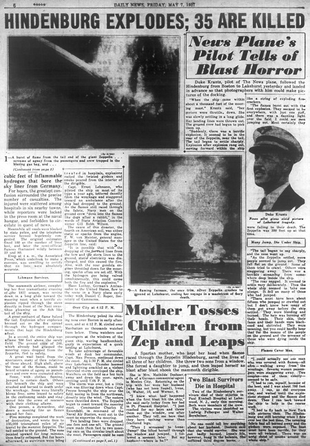 May 7, 1937 Daily News Page 6. Courtesy of the New York Daily News