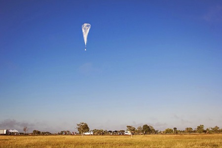 A Google Balloon is launched in Brazil. Photo: Wired/Google
