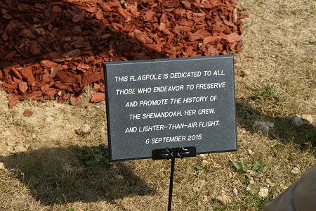 During the event the Rayner family unveiled a plaque at the base of a new flagpole they installed. Photo: Alvaro Bellon