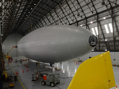 The second Goodyear Blimp-NT as it takes shape. Photo courtesy of Goodyear