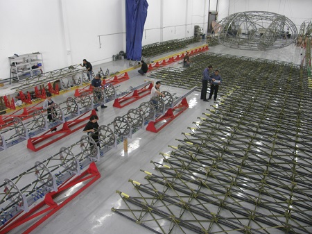 Truss component assembly (2009). Image courtesy of Aeroscraft Corp. 