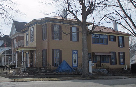 Side view of house, picture taken in March of 2015.