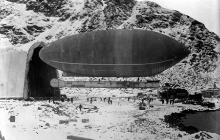 Walter Wellman’s Airship at Spitsbergen. Courtesy of the Grenna Museum, Sweden/The Swedish Society of Anthropology and Geography